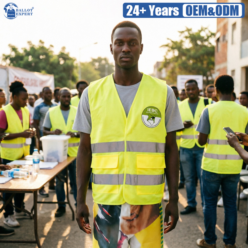 V-Neck Multi-Pocket Election Reflective Vest 5