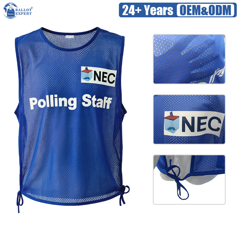 Sport-Style Mesh Polling Staff Vest 3