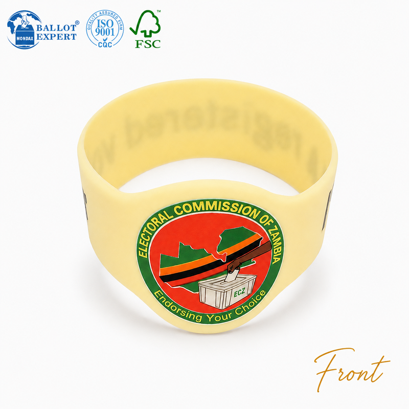 Round-Badge Campaign Wristband 2